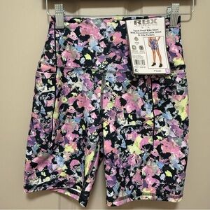 RBX Women's Abstract Multicolor Bike Shorts